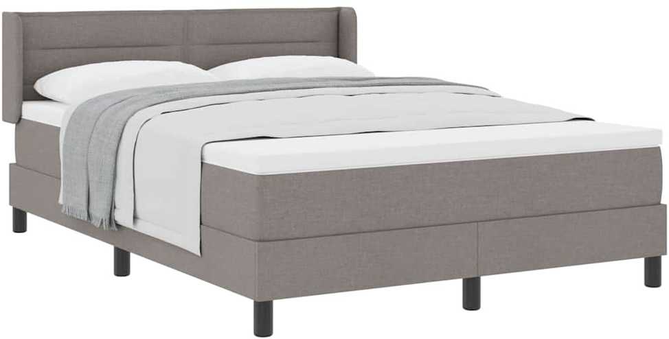 Kiemas lova su galvūgalio Taupe 200 x 160 cm audinys