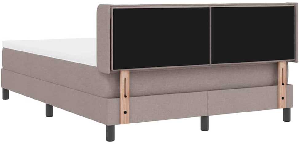 Kiemas lova su galvūgalio Taupe 200 x 160 cm audinys