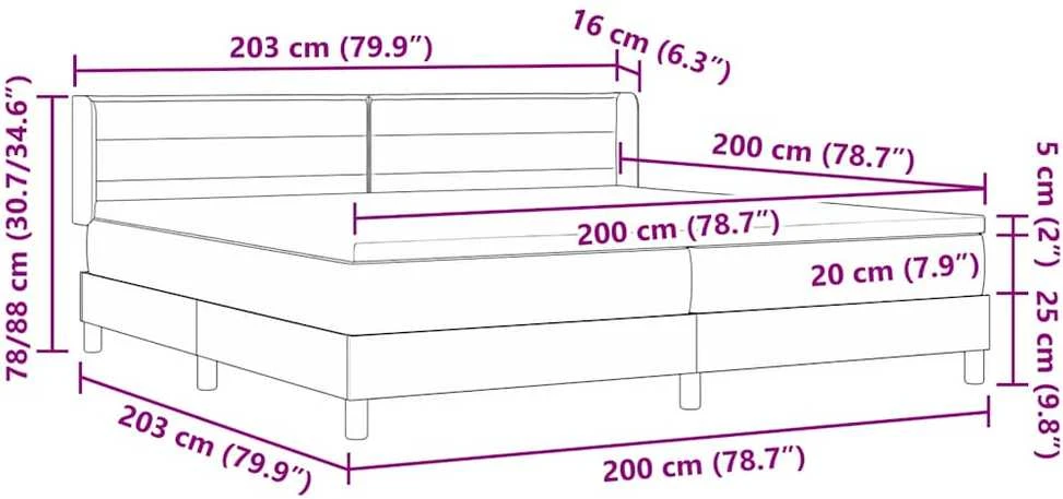 Kiemas lova su galvūgalio Tamsiai pilka 200 x 200 cm audinys