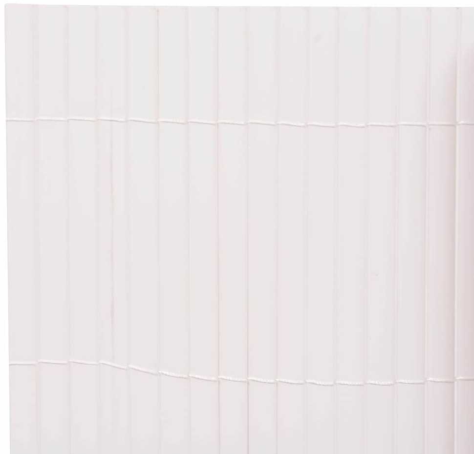 Dvipusė sodo tvora, 90x300cm, baltos spalvos