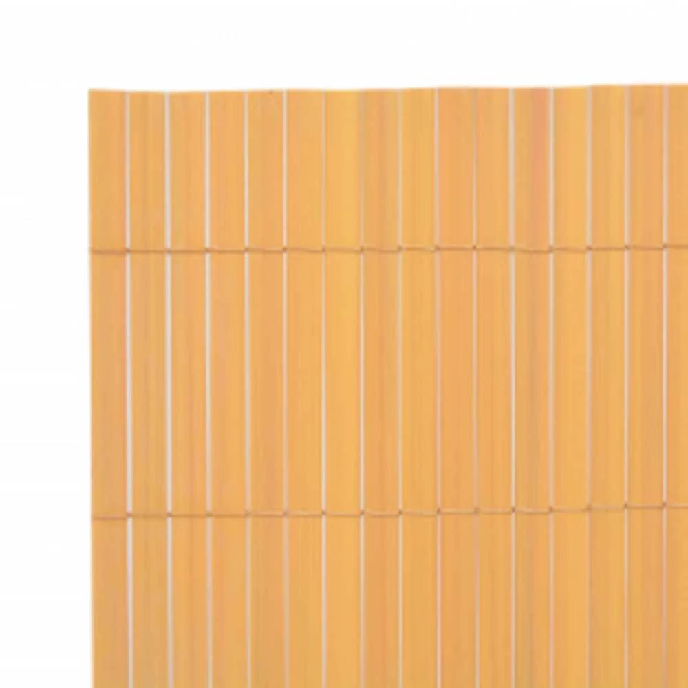 Dvipusė sodo tvora, geltonos spalvos, 110x300cm