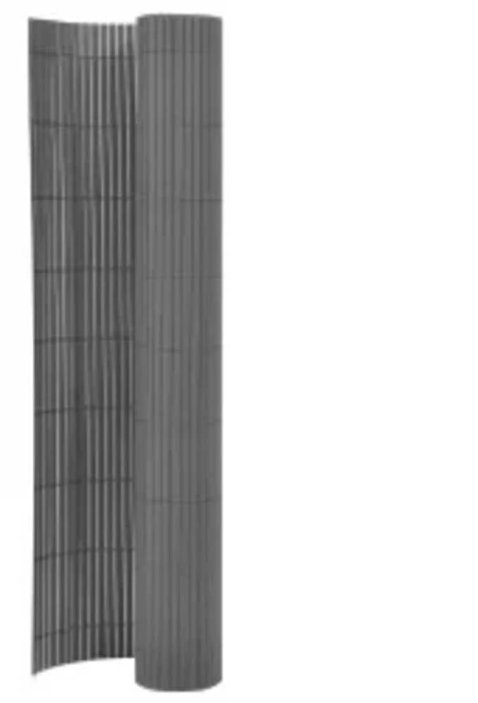 Dvipusė sodo tvora, pilkos spalvos, 90x400cm
