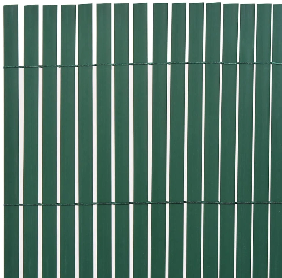 Dvipusė sodo tvora, žalia, 90x300cm, PVC