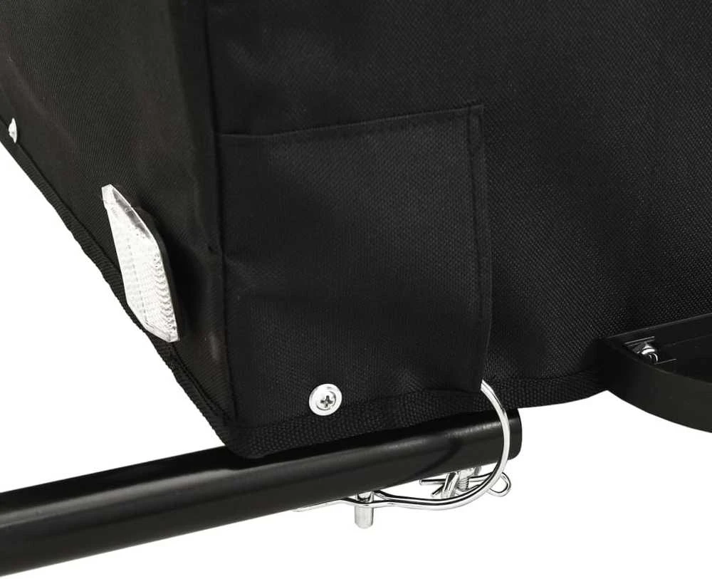 Dviračio priekaba, juodos ir geltonos spalvos, 45kg, geležis