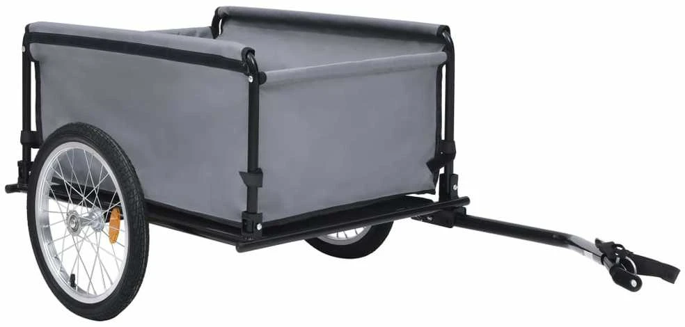 Dviračio priekaba, juodos ir mėlynos spalvos, 65kg