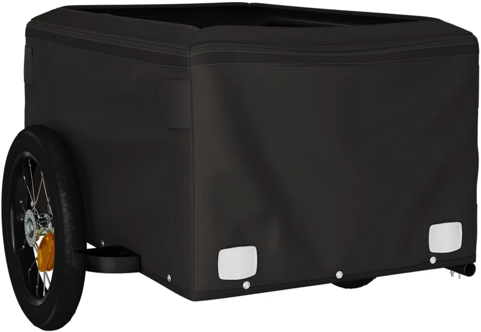 Dviračio priekaba, juodos ir mėlynos spalvos, 30kg, geležis