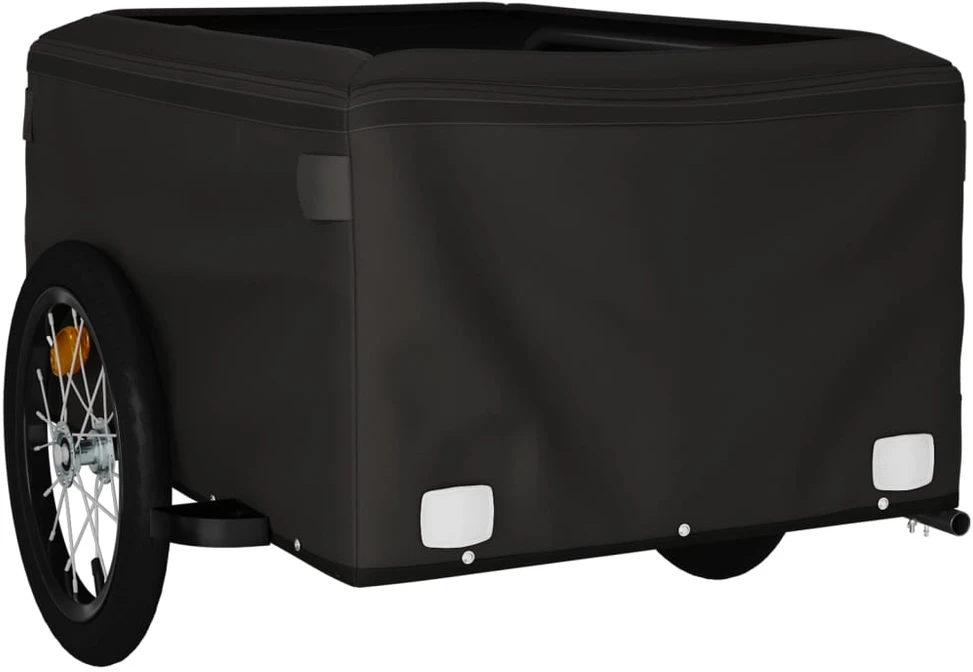 Dviračio priekaba, juodos ir mėlynos spalvos, 45kg, geležis