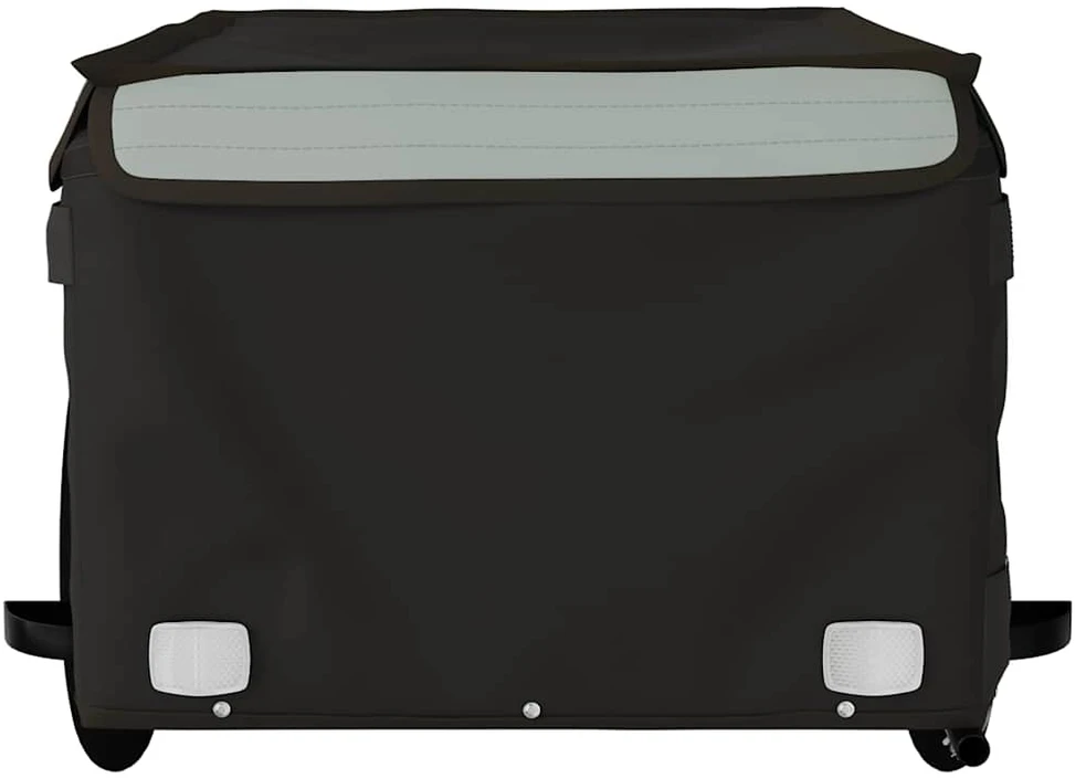 Dviračio priekaba, juodos ir pilkos spalvos, 45kg, geležis