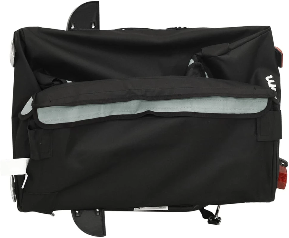 Dviračio priekaba, juodos ir pilkos spalvos, 30kg, geležis
