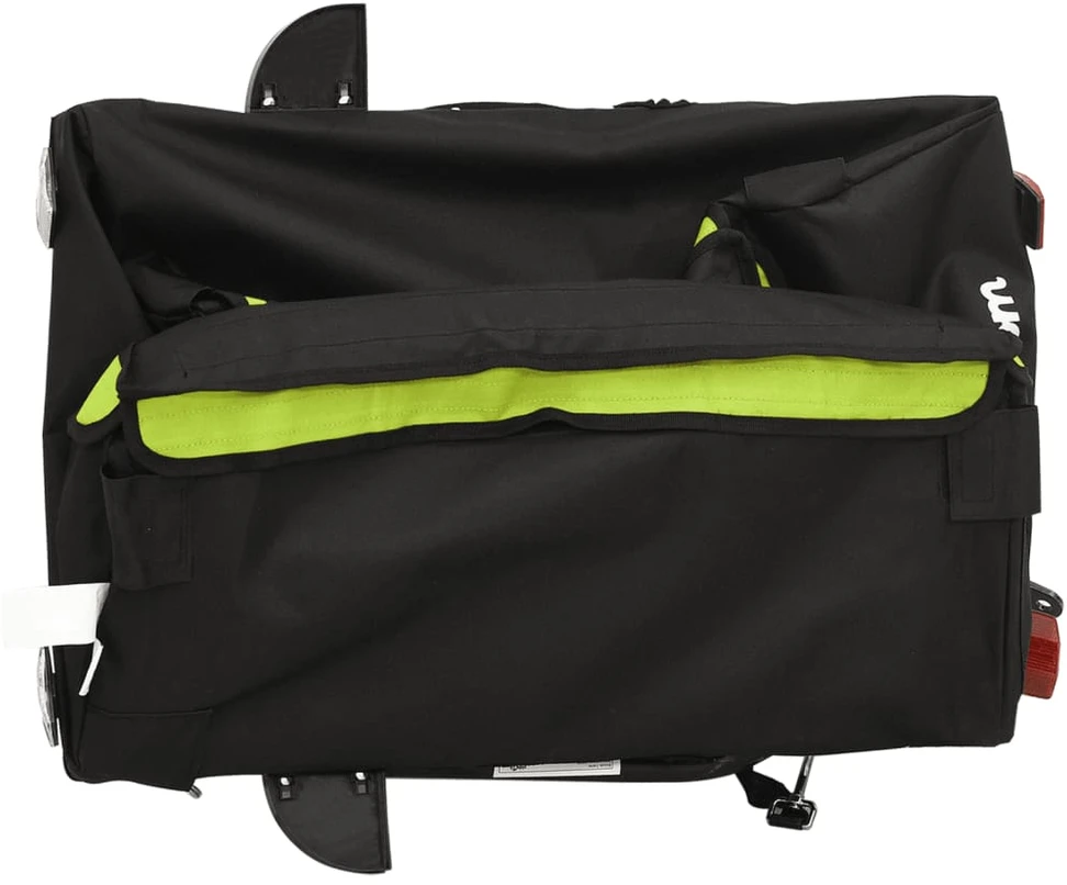 Krovininė dviračio priekaba, juoda ir žalia, 30kg, geležis