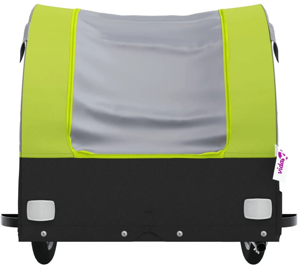 Krovininė dviračio priekaba, juoda ir žalia, 45kg, geležis