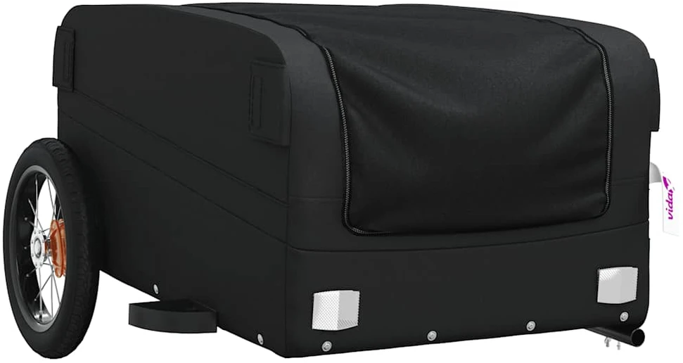 Dviračio priekaba, juodos spalvos, 30kg, geležis