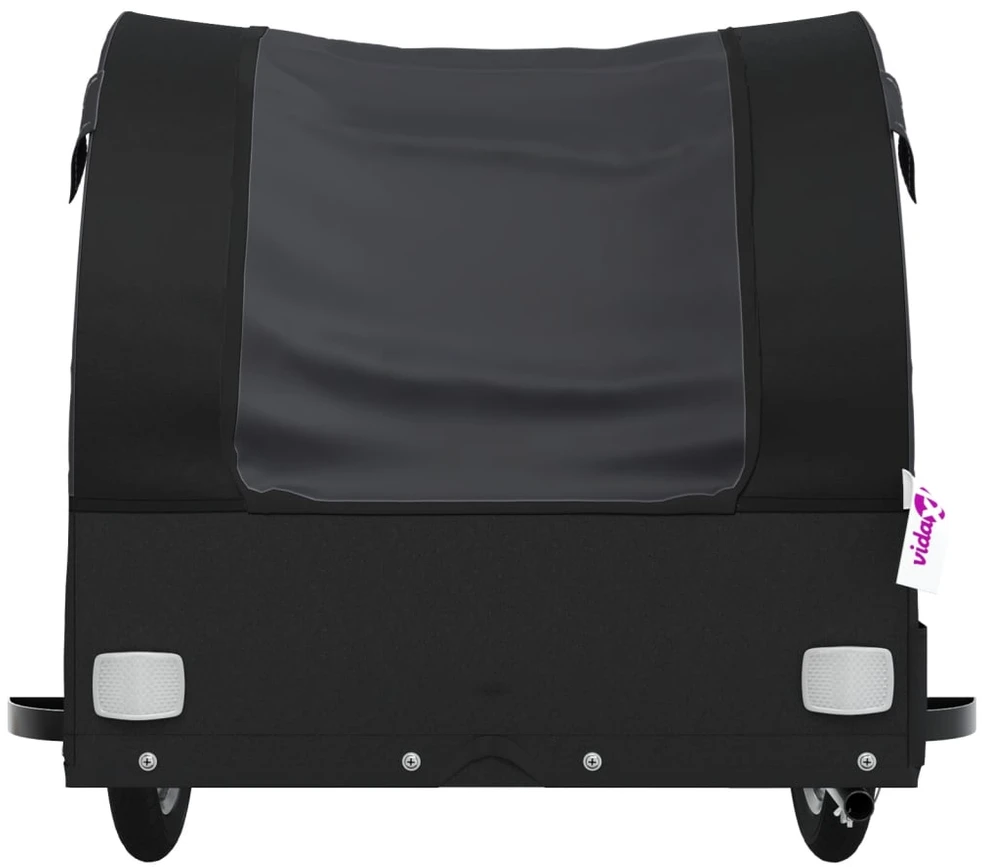 Dviračio priekaba, juodos spalvos, 30kg, geležis