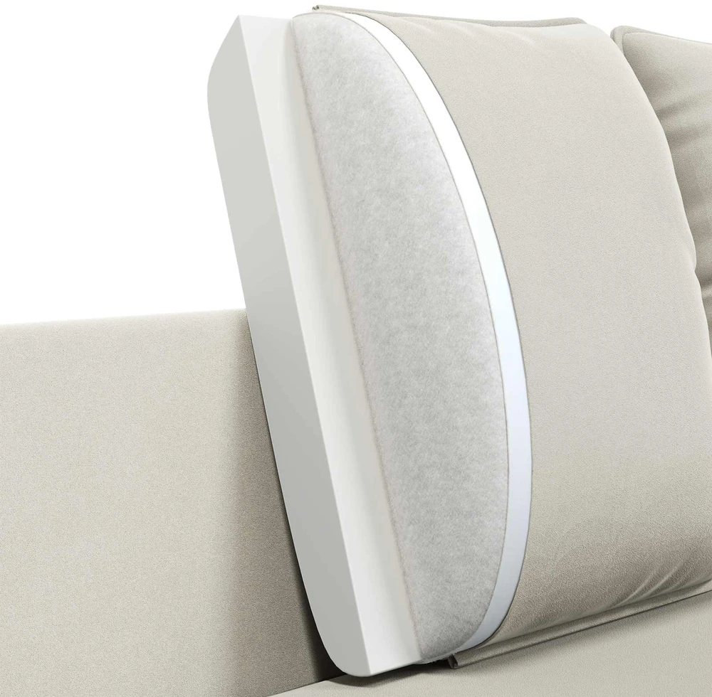 Dvitaškė sofa 2 vietos Kreminė 188 x 81 x 89 cm Aksomas