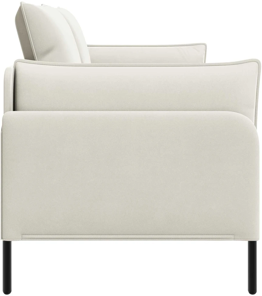 Dvitaškė sofa 2 vietos Kreminė 188 x 81 x 89 cm Aksomas