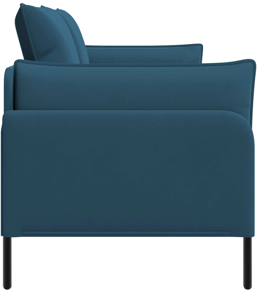 Dvitaškė sofa 2 vietos Mėlyna 188 x 81 x 89 cm Aksomas
