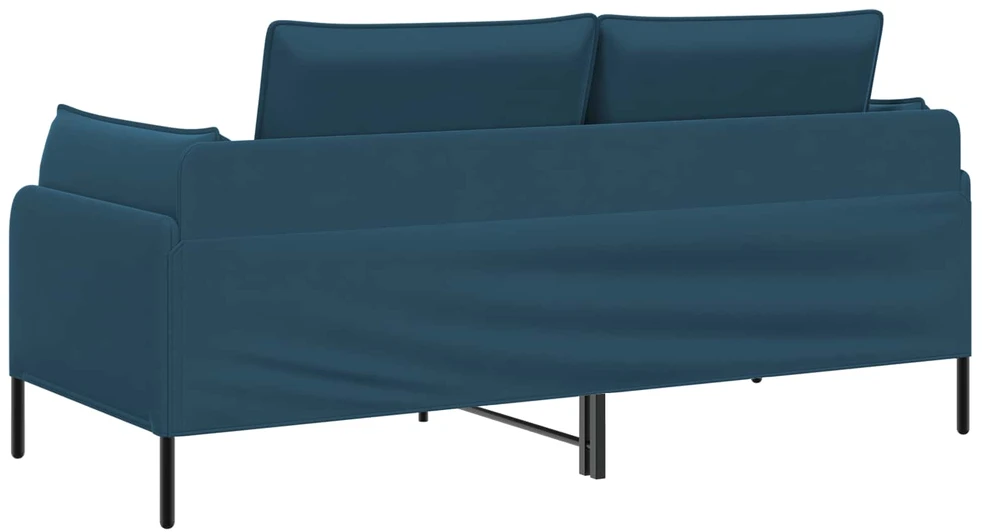 Dvitaškė sofa 2 vietos Mėlyna 188 x 81 x 89 cm Aksomas