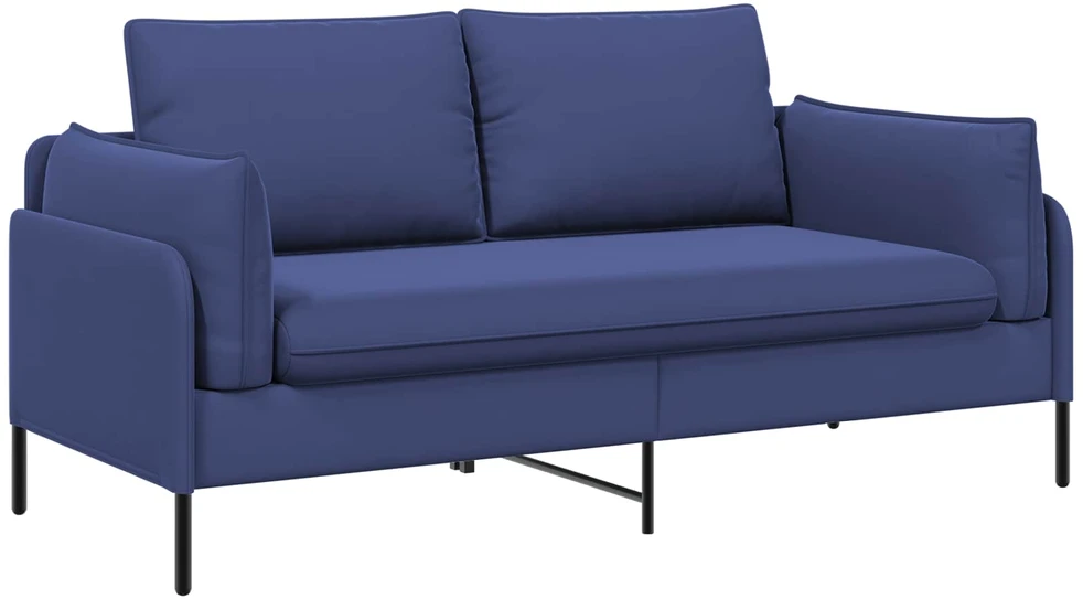 Dvitaškė sofa 2 vietos Policijos mėlyna 188 x 81 x 89 cm