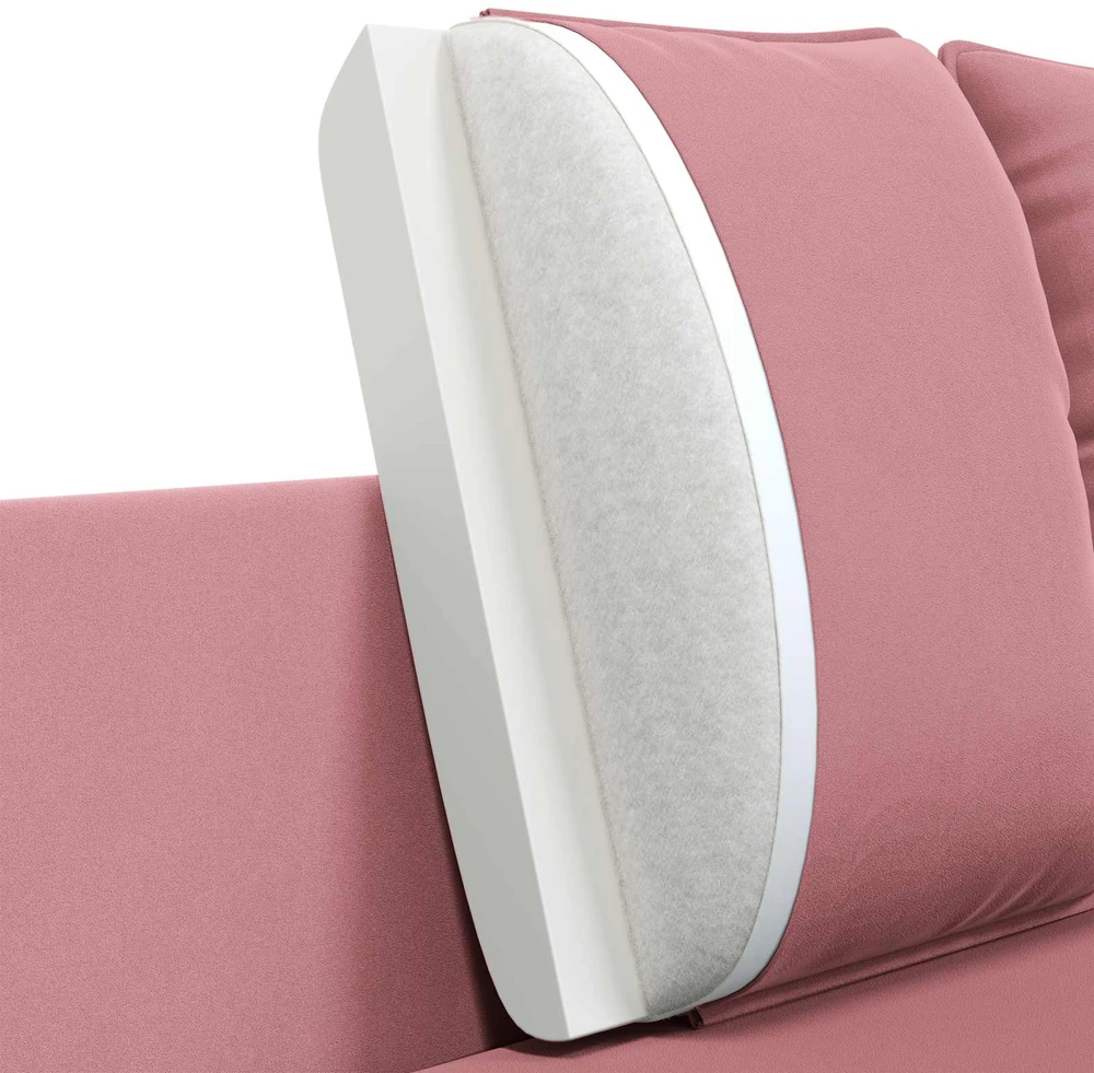 Dvitaškė sofa 2 vietos Rožinė 188 x 81 x 89 cm Aksomas