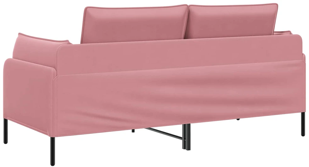 Dvitaškė sofa 2 vietos Rožinė 188 x 81 x 89 cm Aksomas