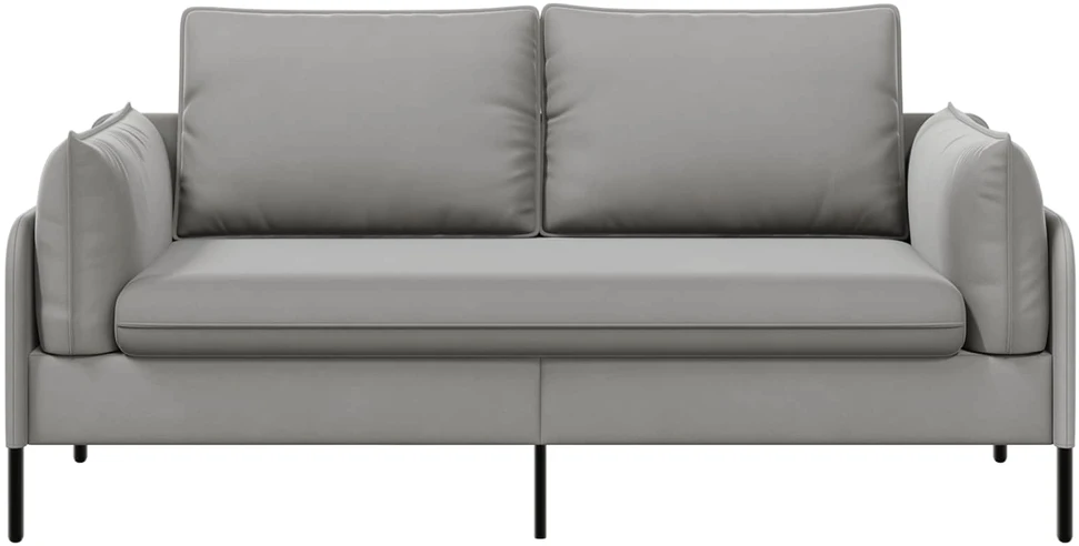 Dvitaškė sofa 2 vietos Šviesiai pilka 188 x 81 x 89 cm Aksomas