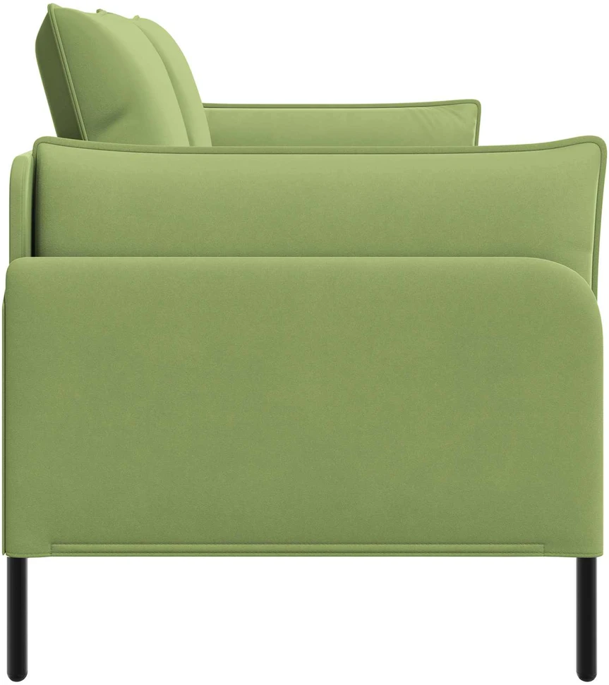 Dvitaškė sofa 2 vietos Šviesiai žalia 188 x 81 x 89 cm Aksomas