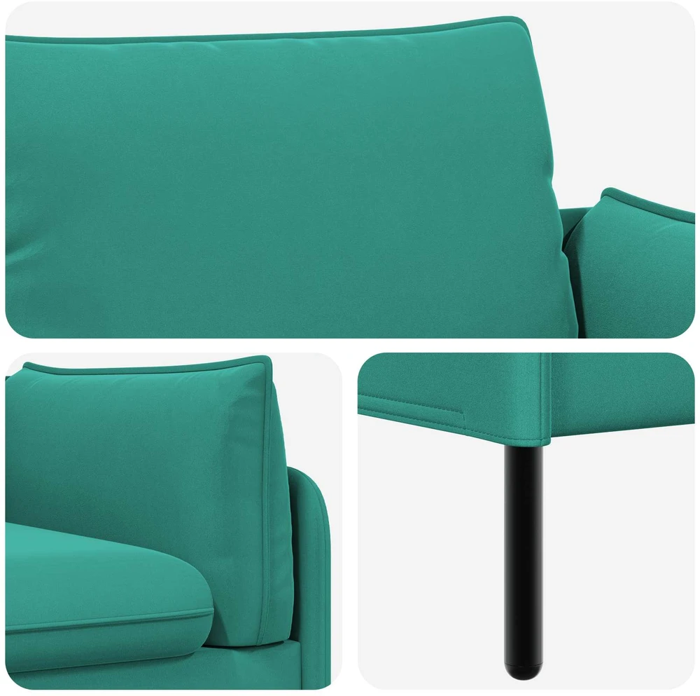 Dvitaškė sofa 2 vietos Turkio 188 x 81 x 89 cm Aksomas
