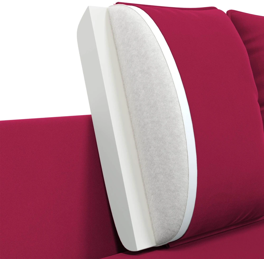 Dvitaškė sofa 2 vietos Vyno raudona 188 x 81 x 89 cm Aksomas