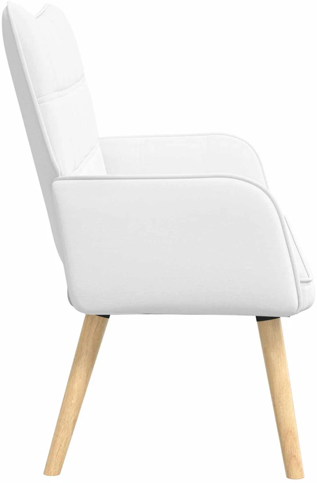 Dvitaškė sofa Balta 115 x 61 x 87 cm Audinys