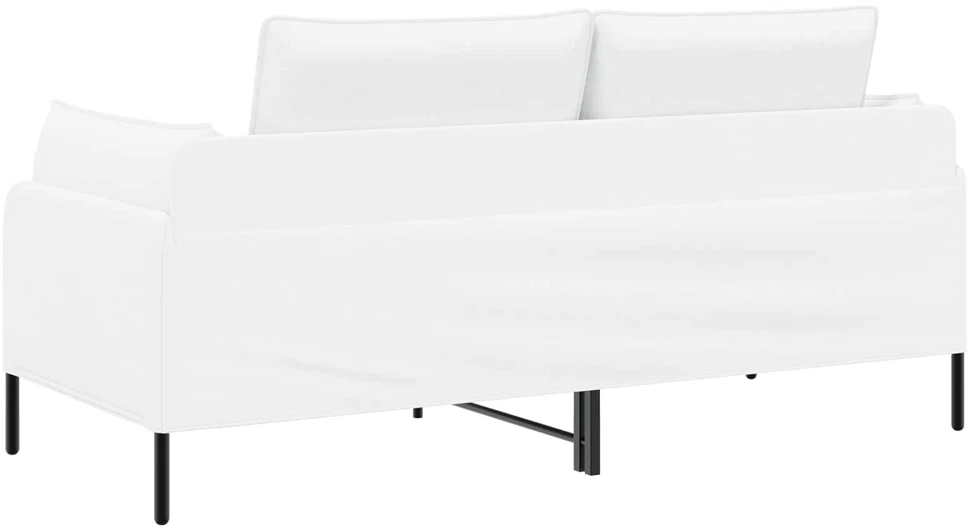 Dvitaškė sofa Balta 188 x 81 x 89 cm Audinys
