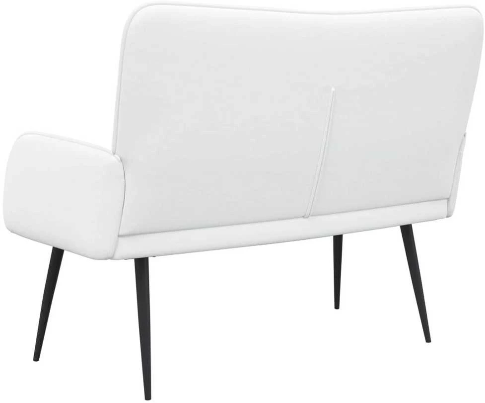 Dvitaškė sofa Balta 115 x 61 x 87 cm Audinys