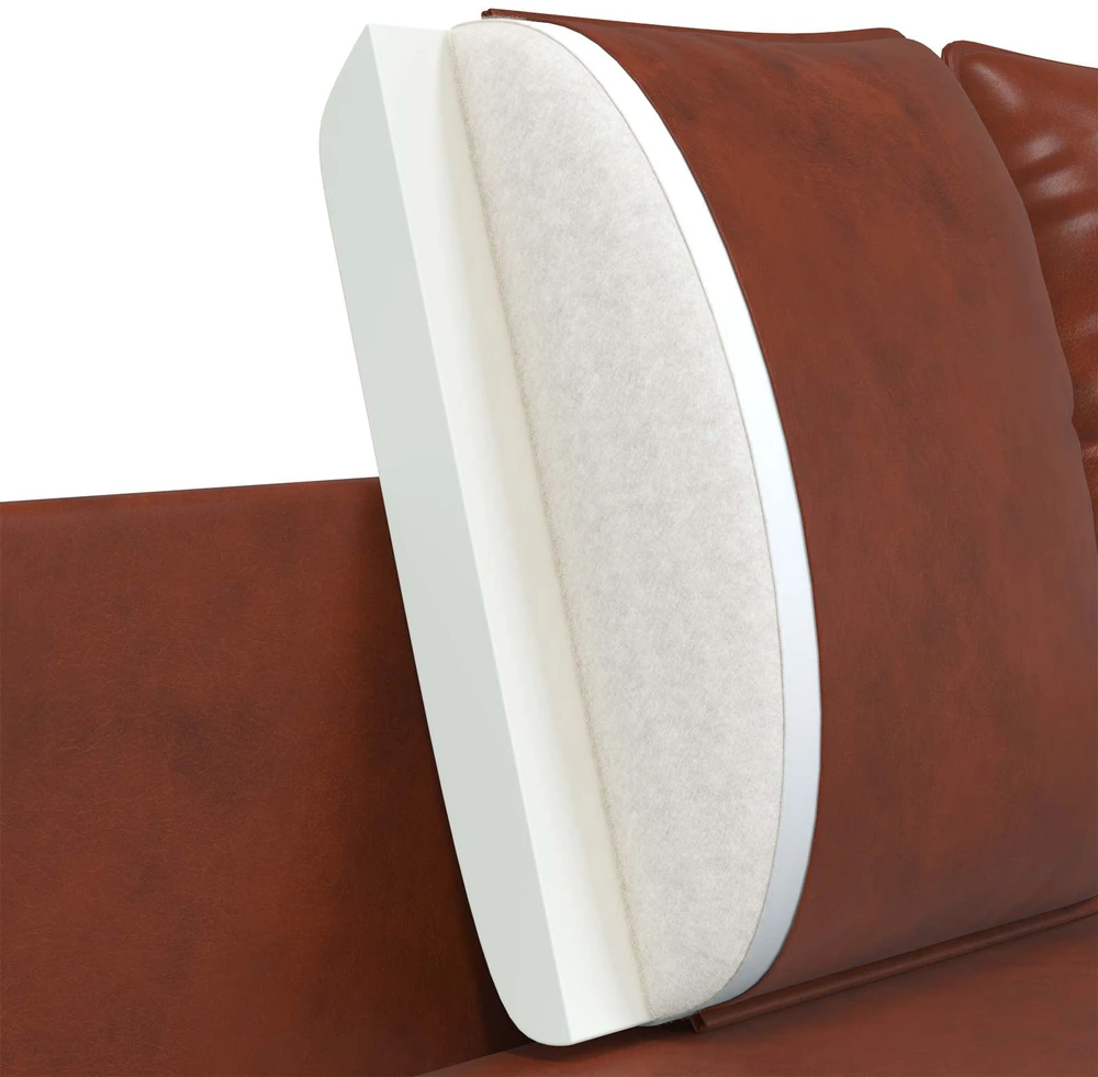 Dvitaškė sofa Blizgus Rudas 188 x 81 x 89 cm Dirbtinė oda