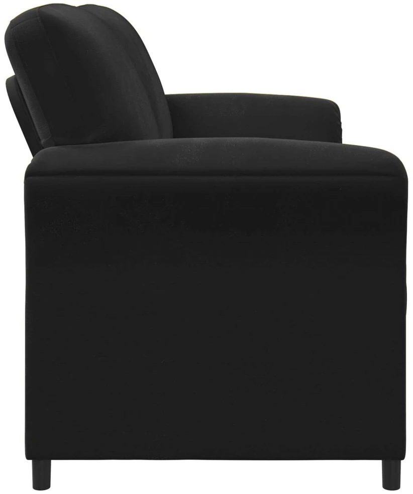Dvitaškė sofa Juoda 138 x 83 x 95 cm Aksomas