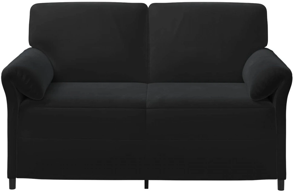 Dvitaškė sofa Juoda 158 x 83 x 95 cm Aksomas