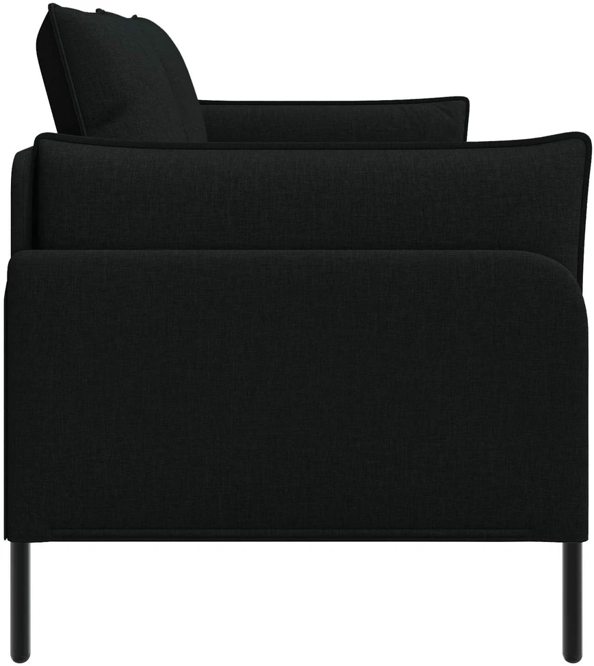 Dvitaškė sofa Juoda 188 x 81 x 89 cm Audinys
