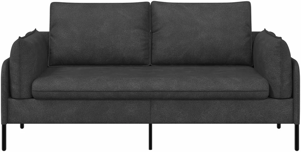 Dvitaškė sofa Juoda 188 x 81 x 89 cm Dirbtinė oda