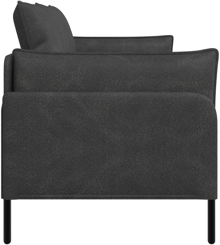 Dvitaškė sofa Juoda 188 x 81 x 89 cm Dirbtinė oda