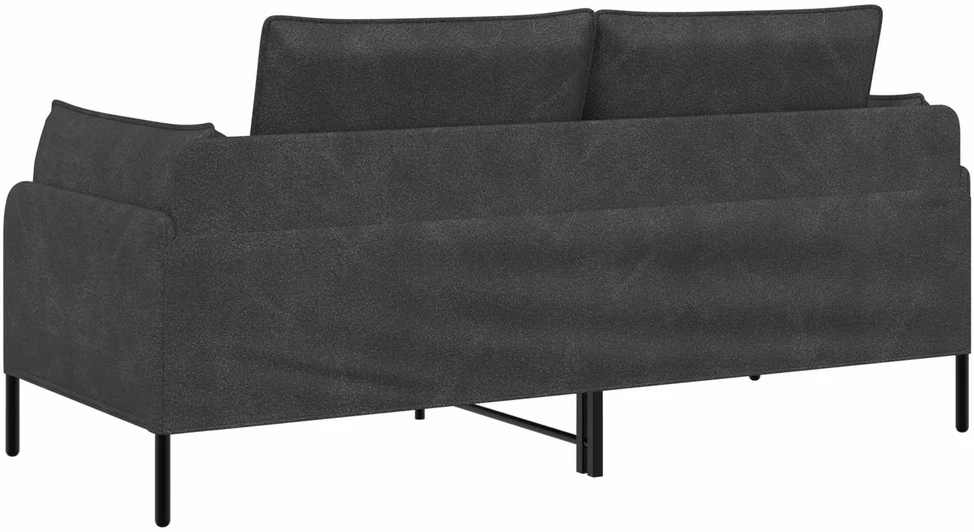 Dvitaškė sofa Juoda 188 x 81 x 89 cm Dirbtinė oda