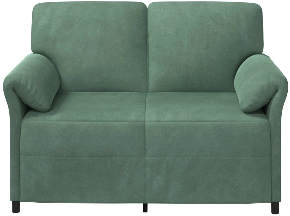 Dvitaškė sofa Jūrinė žalia 138 x 83 x 95 cm Aksomas
