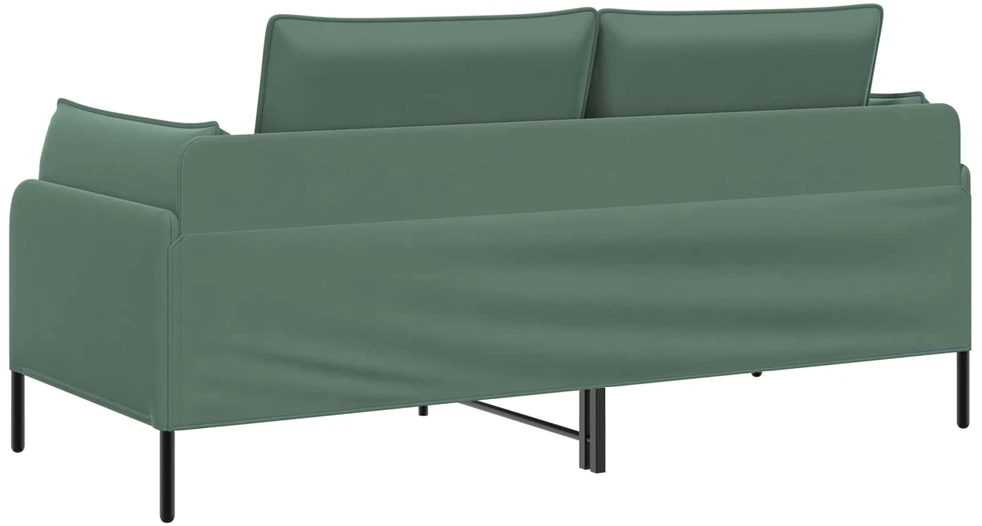 Dvitaškė sofa Jūrinė žalia 188 x 81 x 89 cm Aksomas