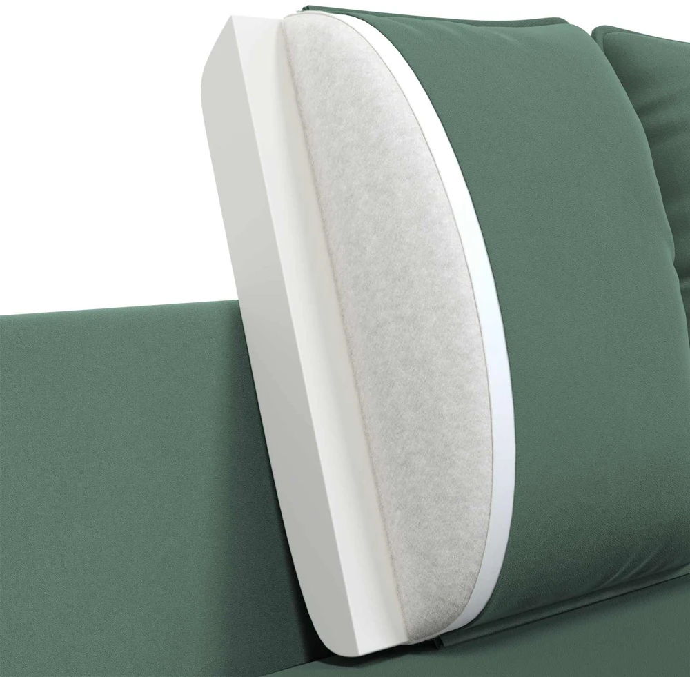 Dvitaškė sofa Jūrinė žalia 188 x 81 x 89 cm Aksomas