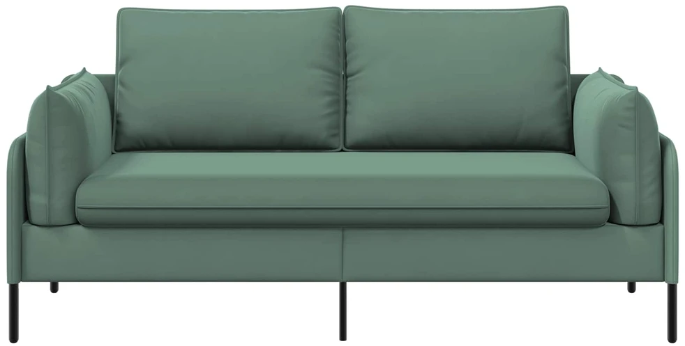 Dvitaškė sofa Jūrinė žalia 188 x 81 x 89 cm Aksomas