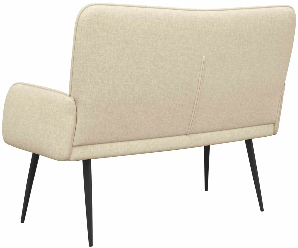 Dvitaškė sofa Kreminė 115 x 61 x 87 cm Audinys