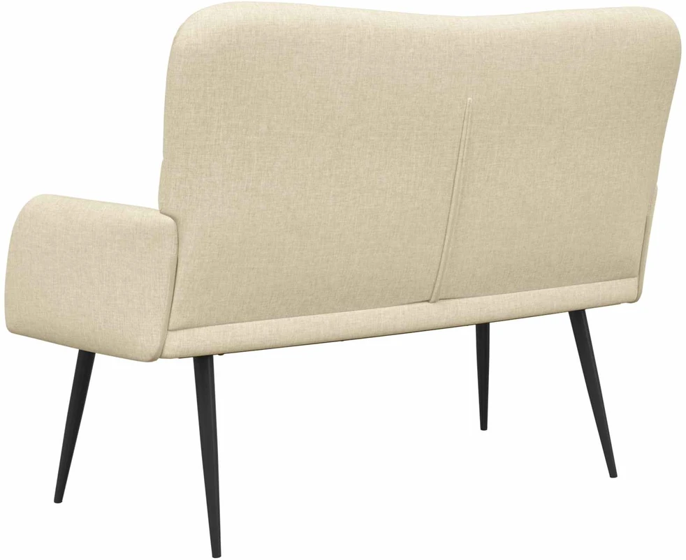Dvitaškė sofa Kreminė 115 x 61 x 87 cm Audinys