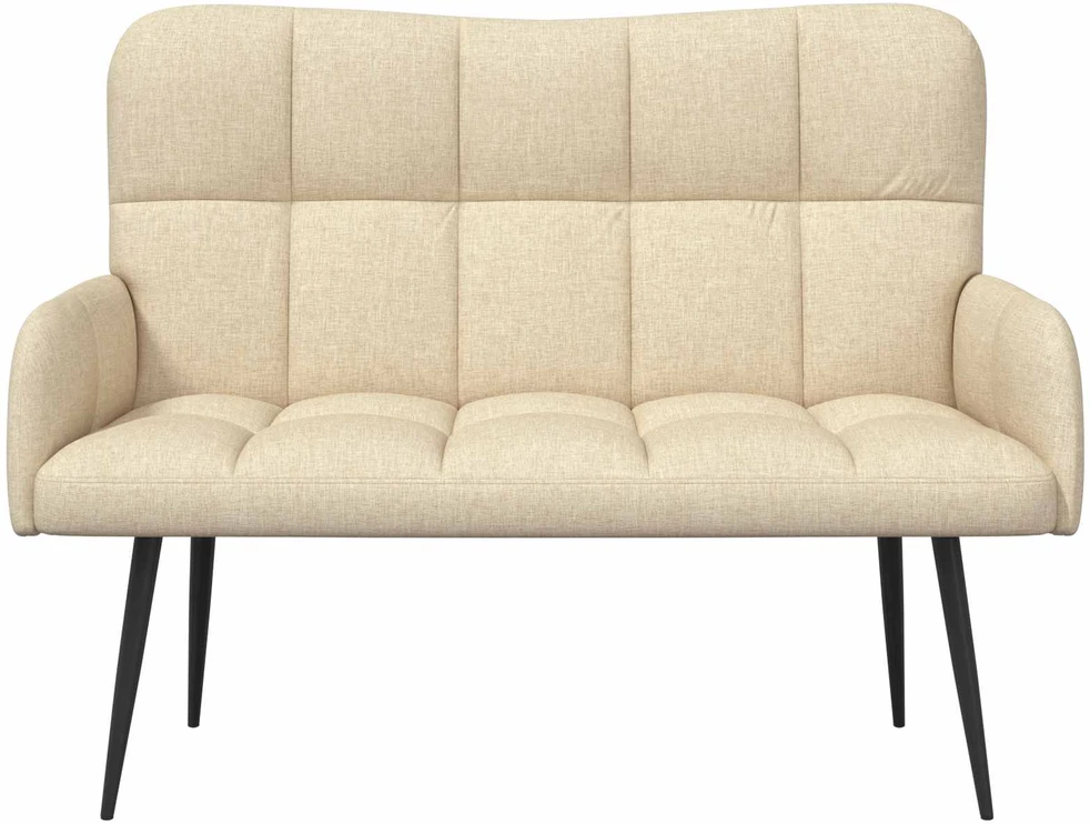 Dvitaškė sofa Kreminė 115 x 61 x 87 cm Audinys