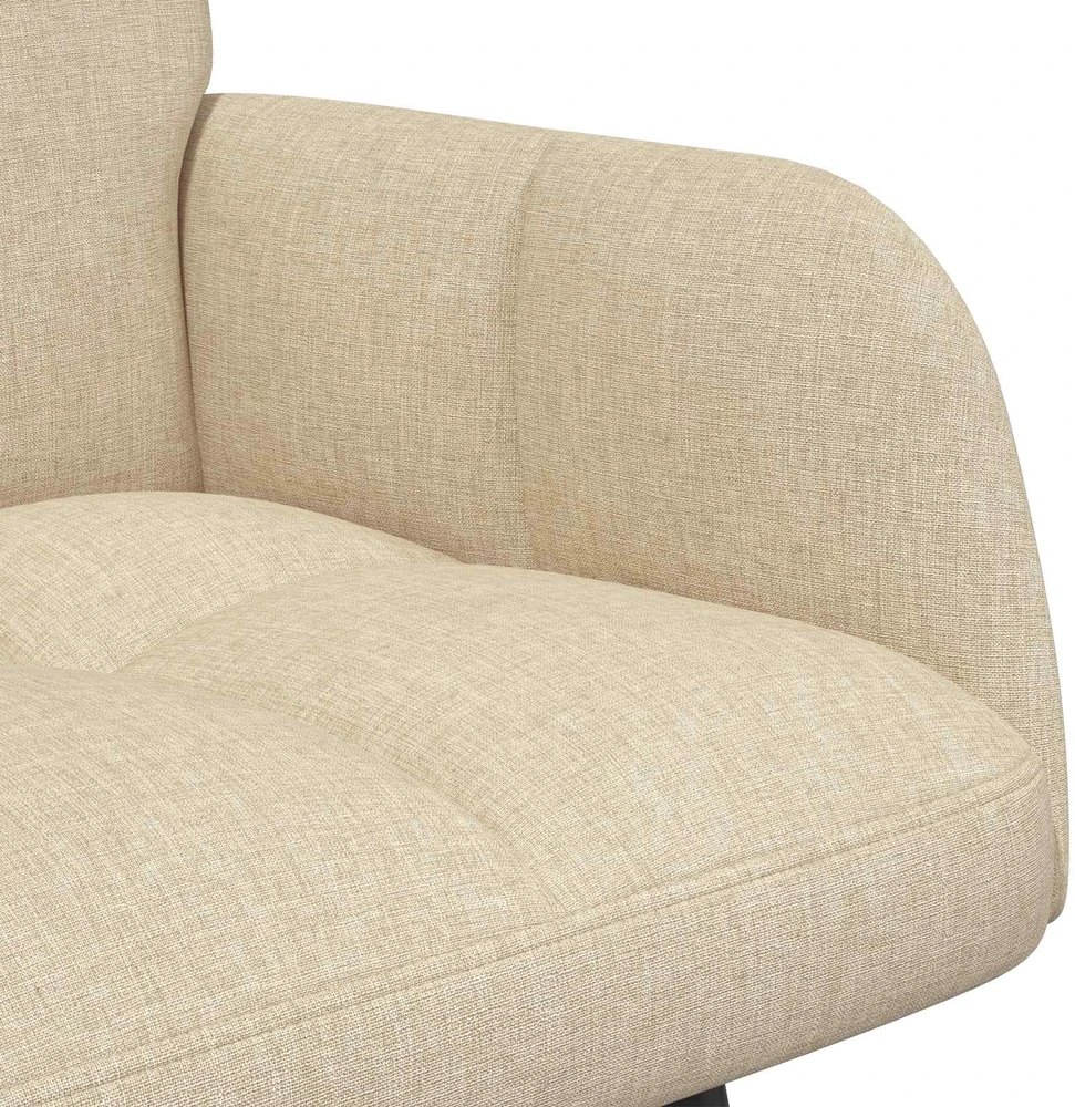 Dvitaškė sofa Kreminė 115 x 61 x 87 cm Audinys