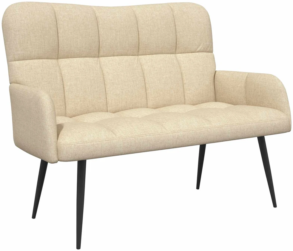 Dvitaškė sofa Kreminė 115 x 61 x 87 cm Audinys