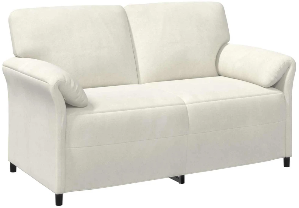 Dvitaškė sofa Kreminė 158 x 83 x 95 cm Aksomas