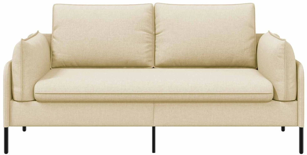 Dvitaškė sofa Kreminė 188 x 81 x 89 cm Audinys