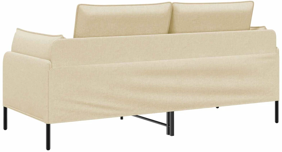 Dvitaškė sofa Kreminė 188 x 81 x 89 cm Audinys